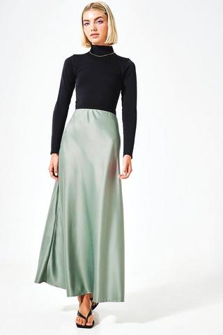 Satin Slip Skirt