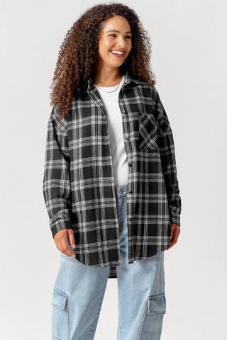 Flannel shirt over outlet hoodie