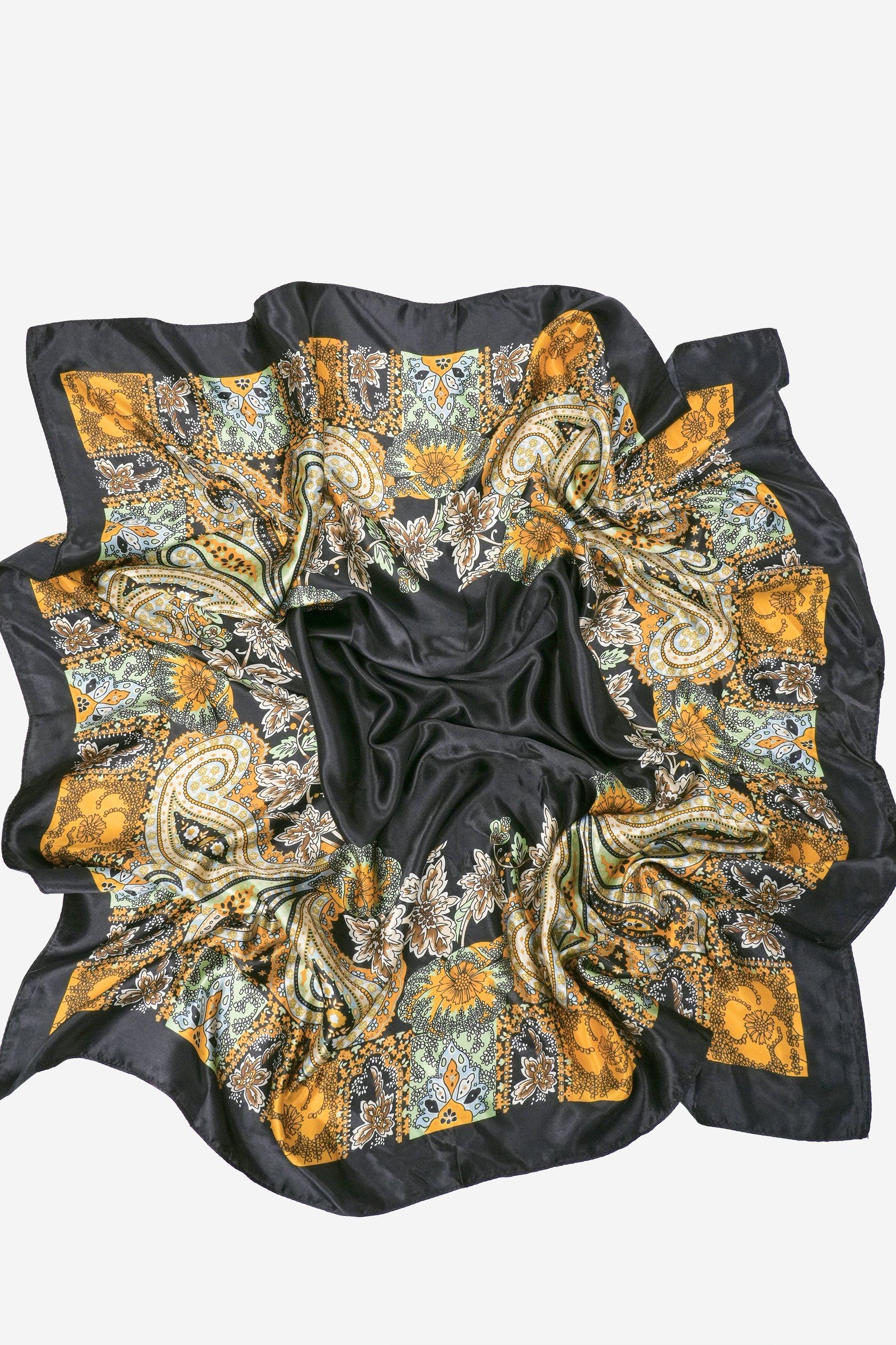 Satin lace scarf top