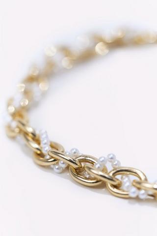 Oyster Bead Collar Necklace
