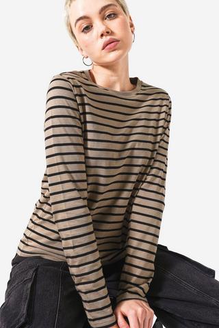 Stripe Long Sleeve Top