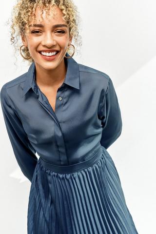 Slouchy Satin Shirt