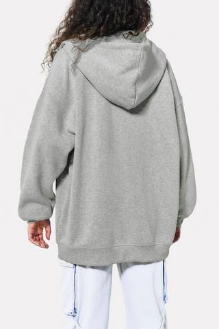 Oversized Zip Through Hoodie