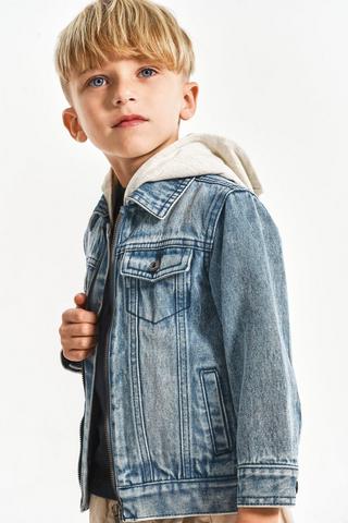 Hooded Denim Jacket