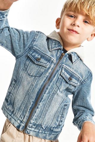 Hooded Denim Jacket