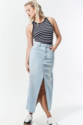 Denim Maxi Skirt