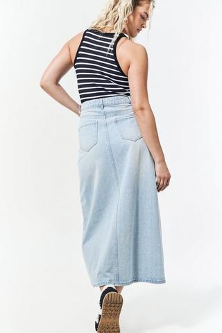 Denim Maxi Skirt