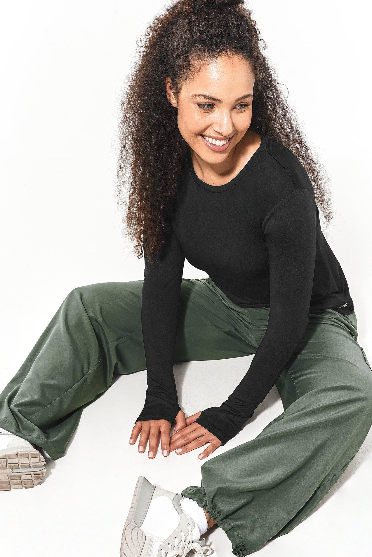 Luxe Active Long Sleeve Top - Brown main image 0