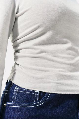 Ruched Long Sleeve Top