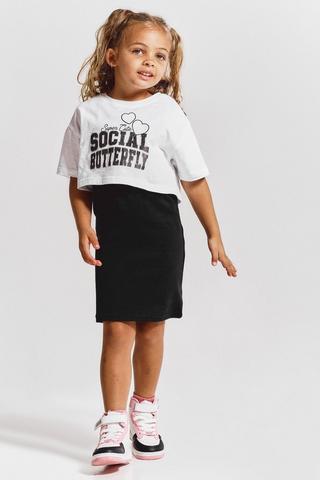 Ribbed Dress And Boxy Tee