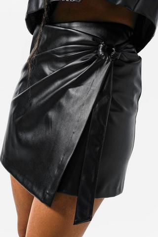 Pleather Skort