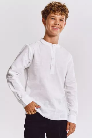 Mandarin Collar Shirt