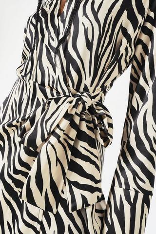 Satin Wrap Dress