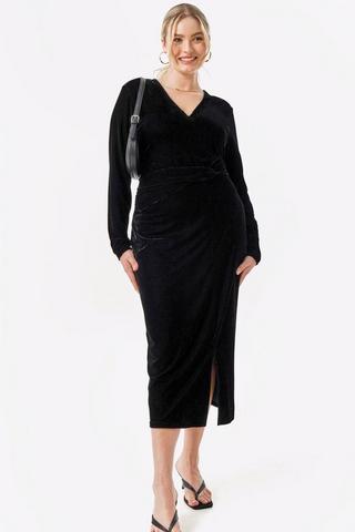 Velour Bodycon Dress