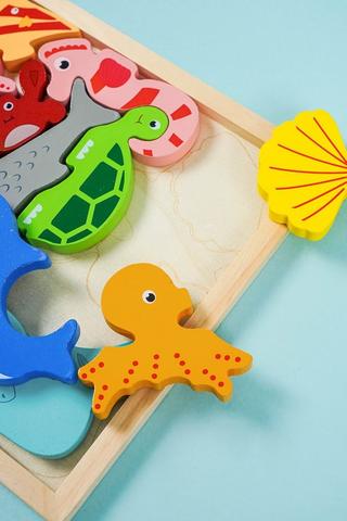 Wooden Sea Animal Puzzle