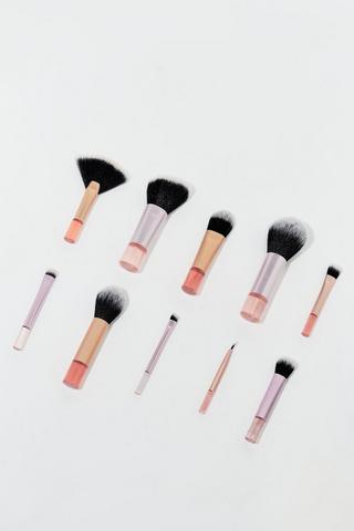 10 Pack Mini Makeup Brushes
