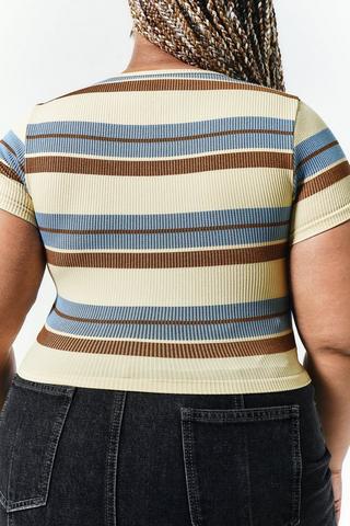 Stripe Seamless Fitted Top