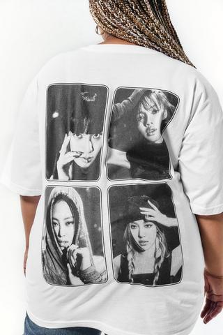 Black Pink Oversized T-Shirt
