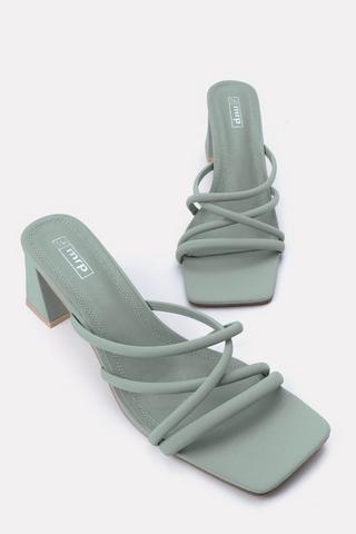 Strappy Block Heel