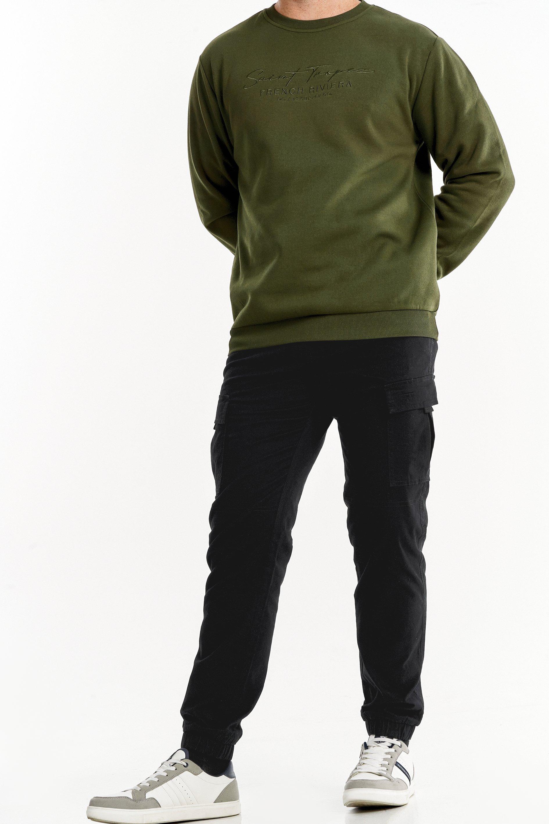 Solid Colored Cargo Men Pants 02012510510 main image 0