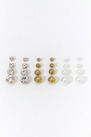 12 Pack Stud Earrings