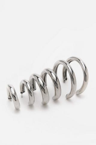 3 Pack Hoop Earrings