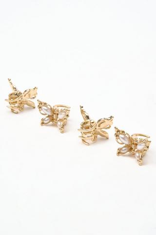 4 Pack Butterfly Hair Clips