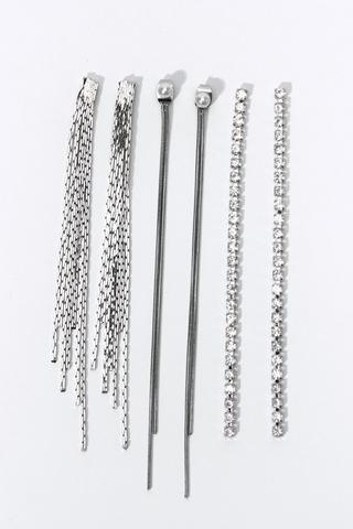 3 Pack Drop Earrings