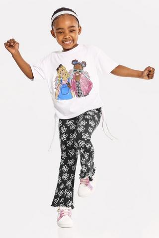 Short Sleeve Top And Leggings Set