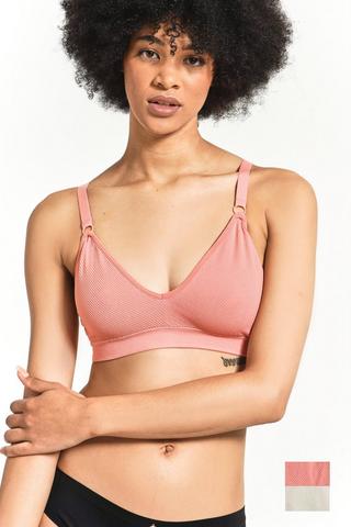 2 Pack Seamless Crop Bra