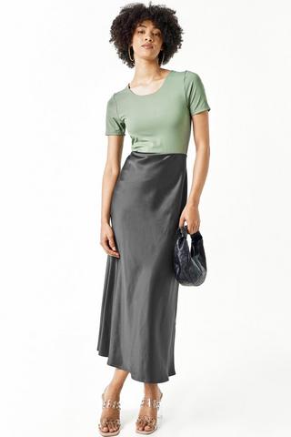 Satin Slip Skirt