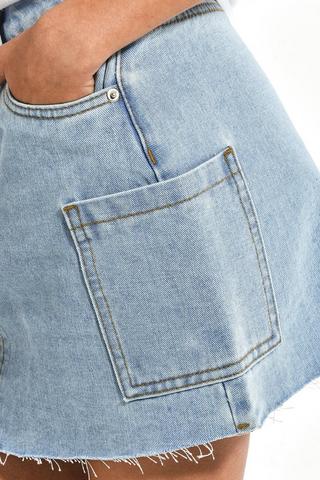 Denim Mini Skirt