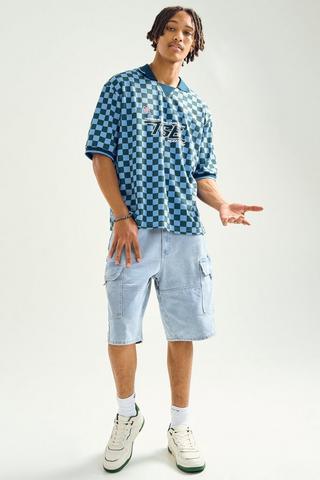 Denim Cargo Shorts