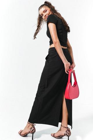 Tailored Column Skirt