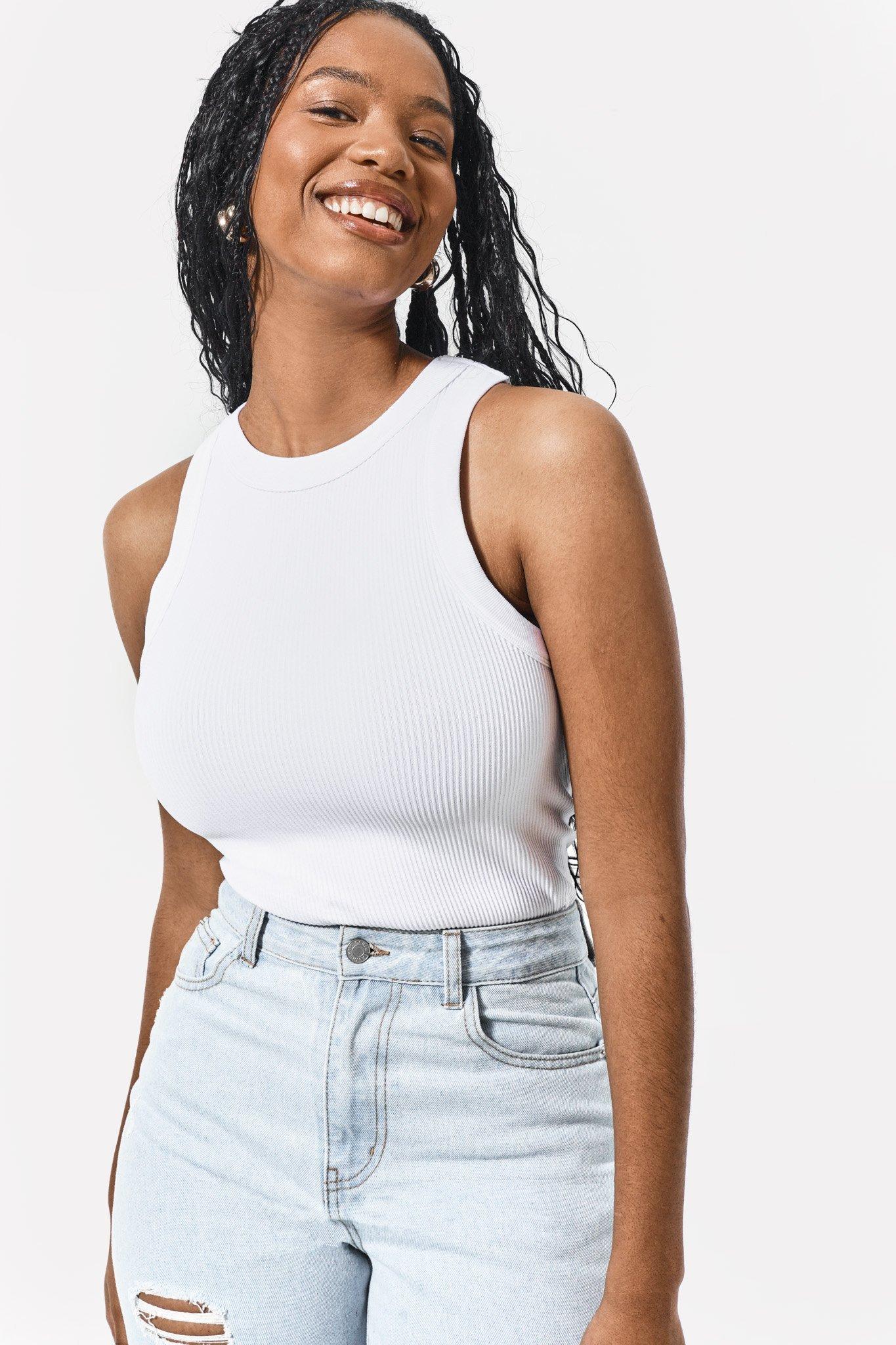 Cotton Seamless Tank Top Bomuld