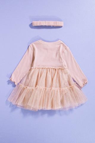 Long Sleeve Body Vest Dress And Headband Set