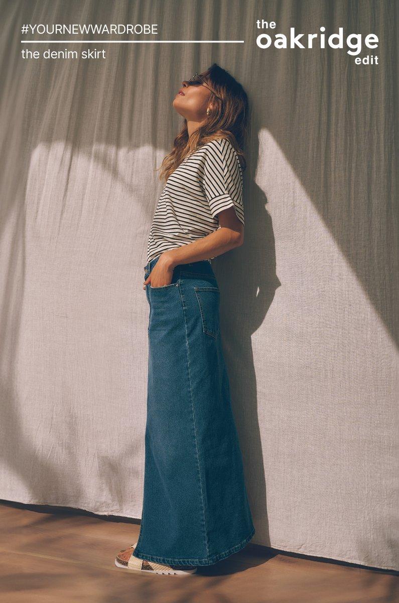 Maxine Denim Maxi Skirt
