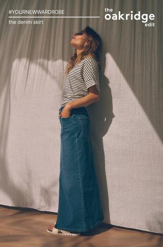 Denim Maxi Skirt