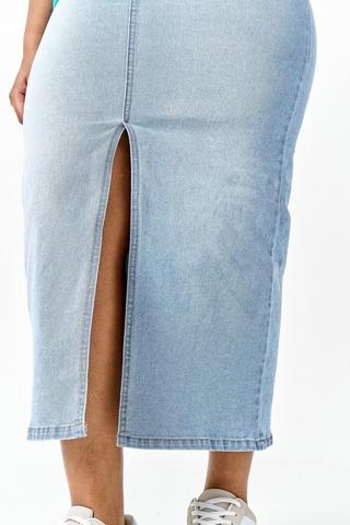 Denim Maxi Skirt