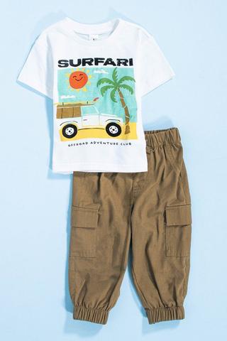 T-Shirt and Cargo Joggers Set