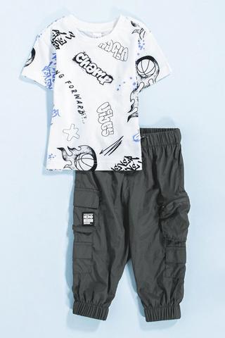 T-Shirt and Cargo Joggers Set