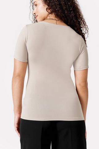 Fitted Crew Neck Top