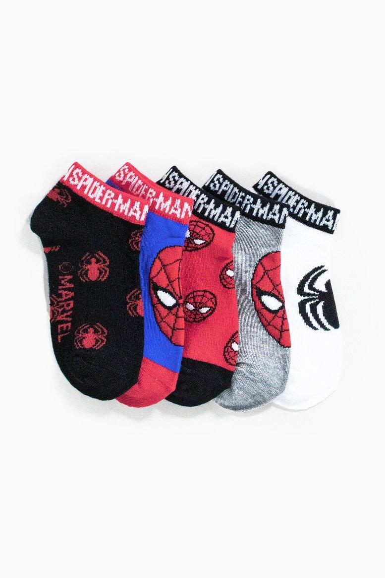 5 Pack Spiderman Socks