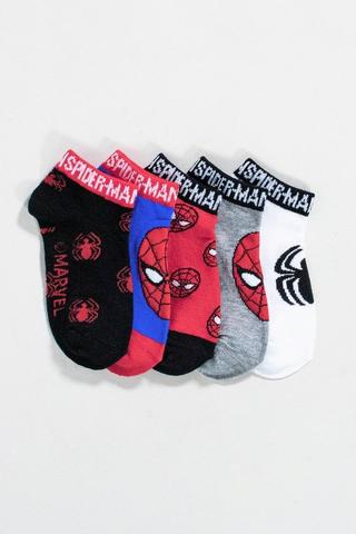 5 Pack Spiderman Socks
