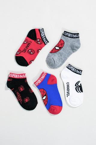 5 Pack Spiderman Socks