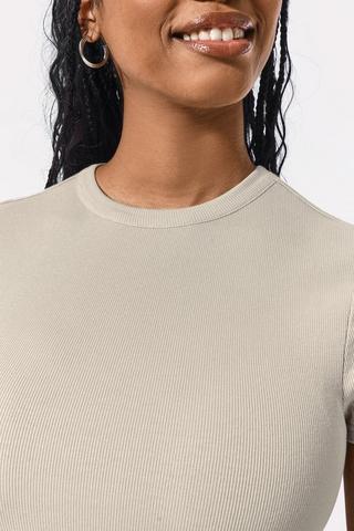 Ribbed Fitted Top