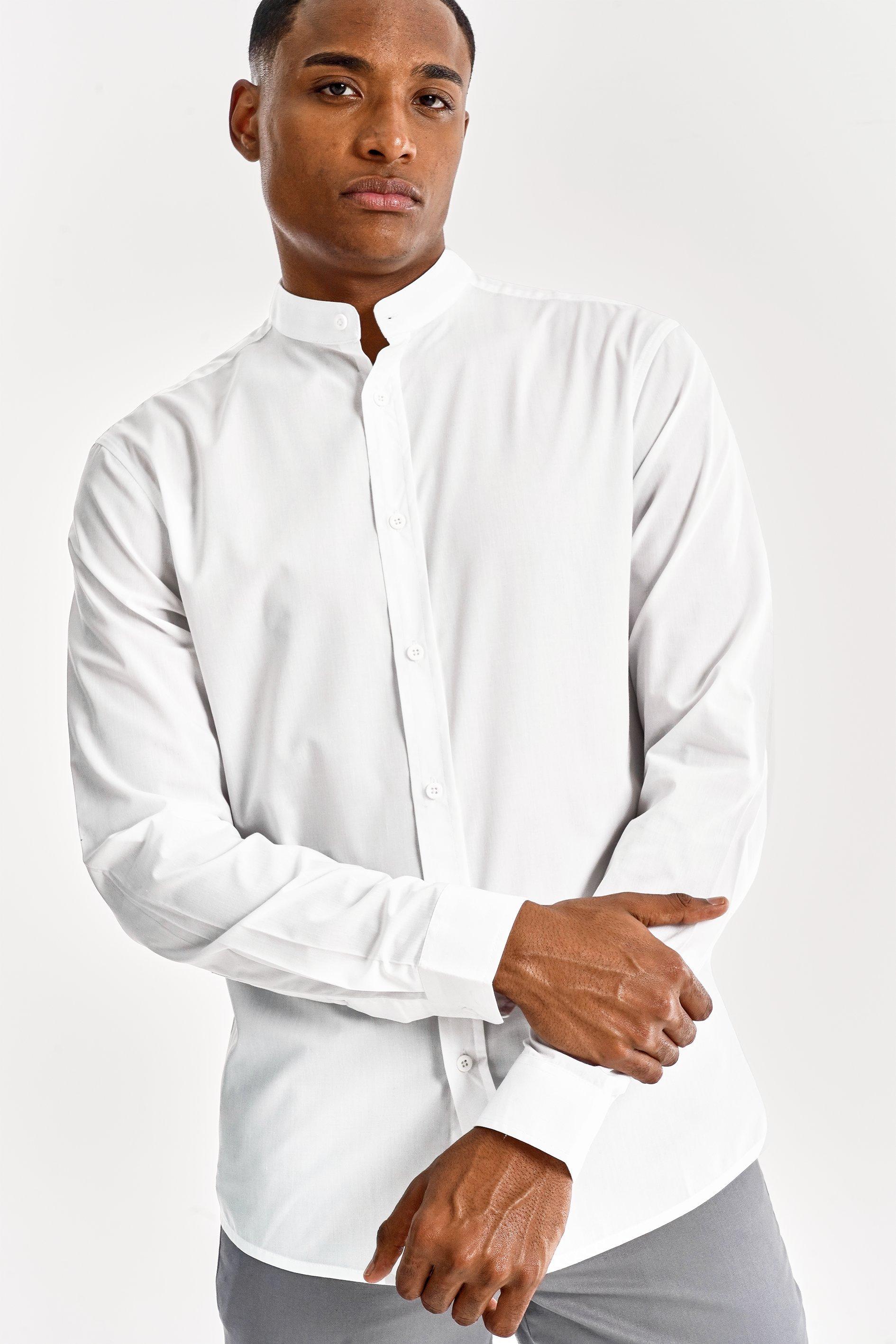 Mandarin Collar Shirt