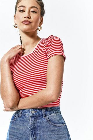 Seamless Stripe Regular Top