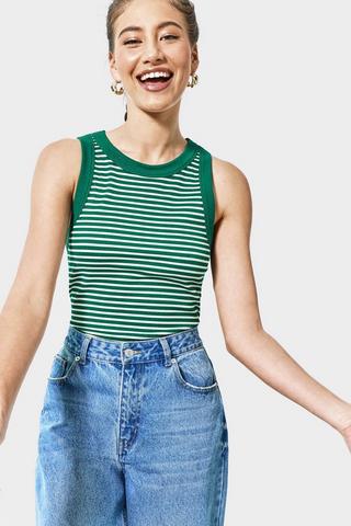 Seamless Stripe Tank Top