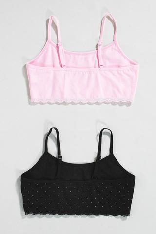 2 Pack Crop Bras